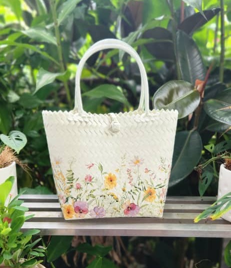 Borneo Weave Bag (Plastic Handle)