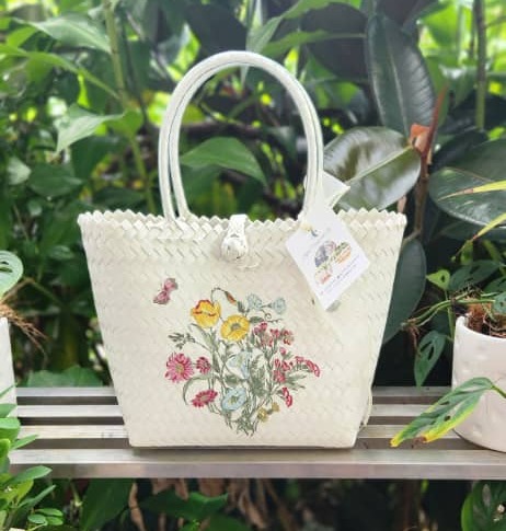 Borneo Weave Bag (Rattan Handle)