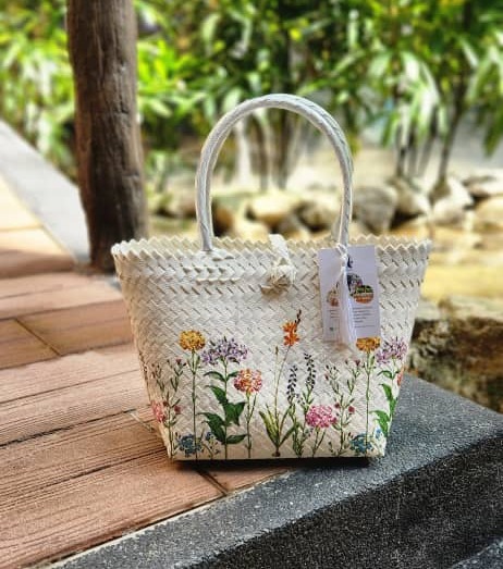 Borneo Weave Bag (Plastic Handle)